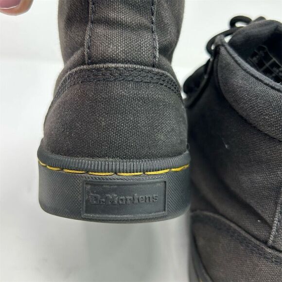 Dr. Martens Cairo Chukka Black Canvas Boots Men\'s Size 8 Casual Lace Up